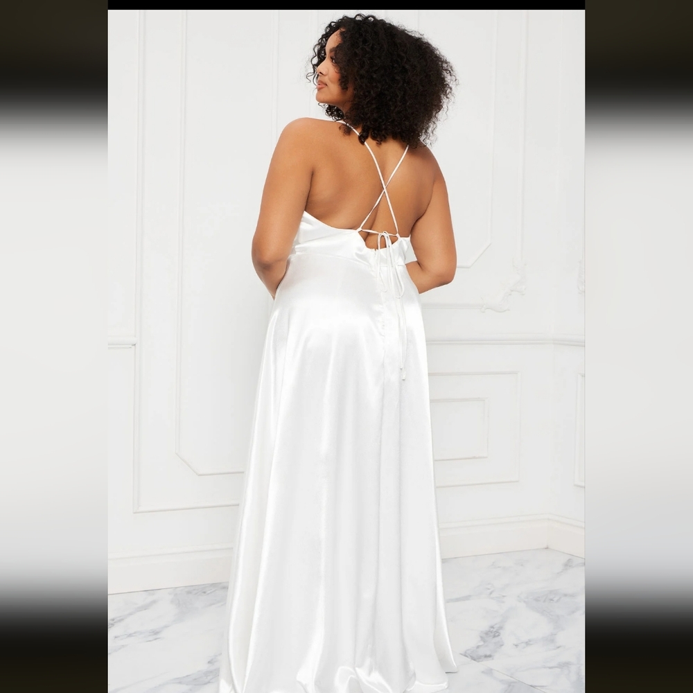 White Silk Dress